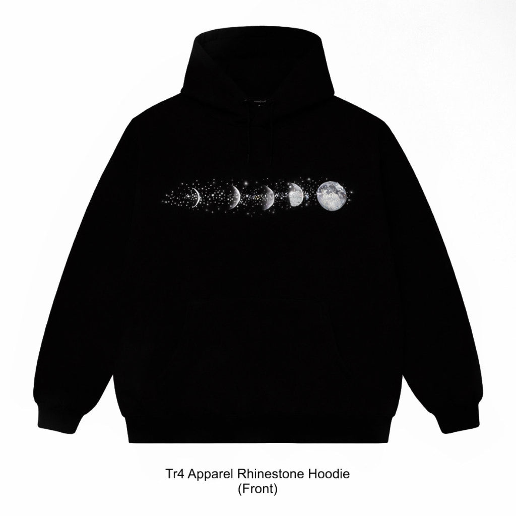 Tr4 Apparel Rhinestone Moon Hoodie