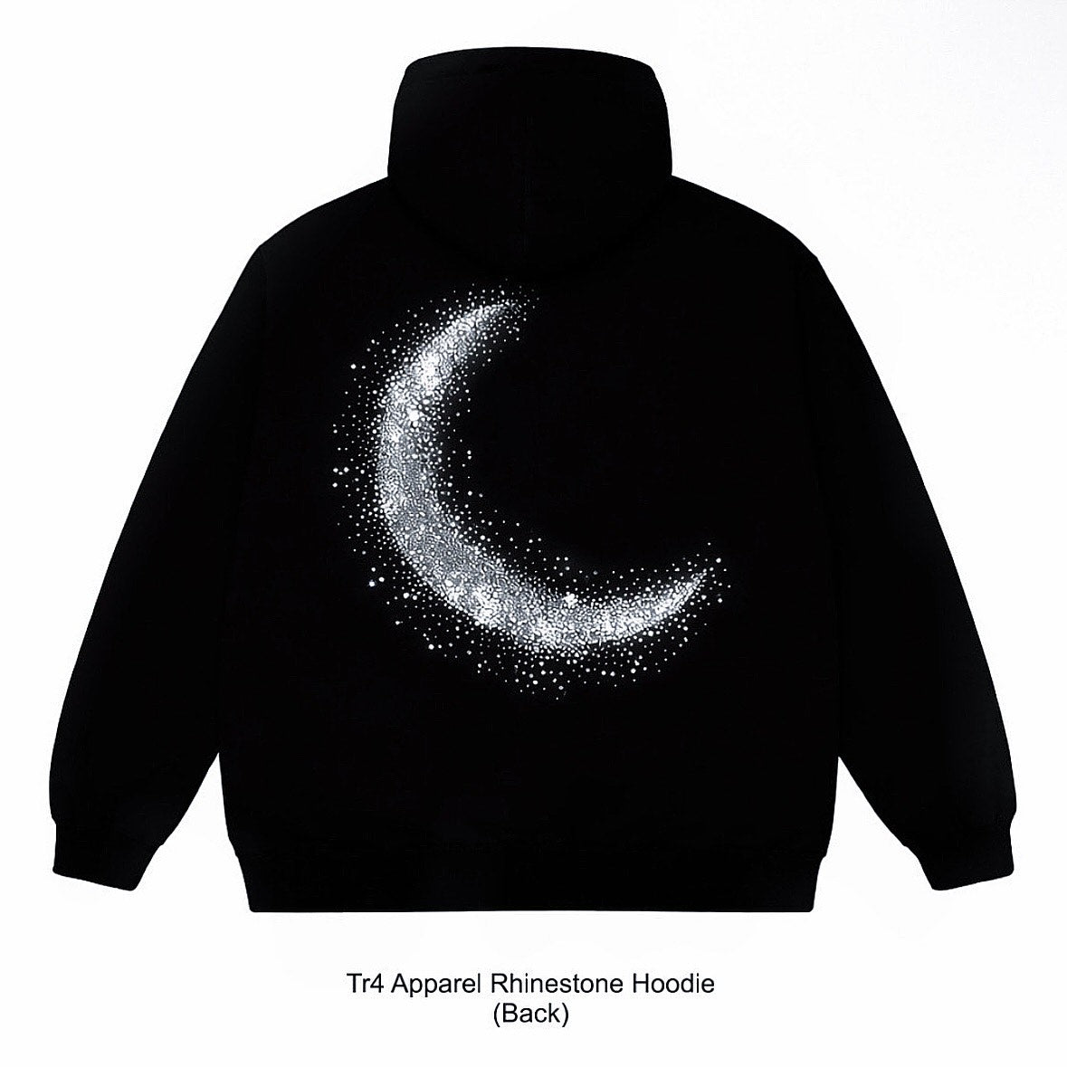 Tr4 Apparel Rhinestone Moon Hoodie